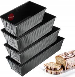 Kadax Tepsi Kenyérsütő Forma Tészta Sütőforma Szett XXL 4db-os (K8586)