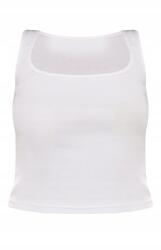 Prettylittlething Fehér Klasszikus Vállpántos Felső Kerek Nyakkivágással Prettylittlething 36