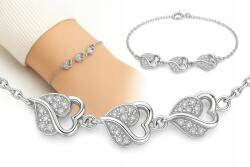 Mennica Bydgoska Ezüst Női Karkötő Celeb Szív Ródiumozott Ezüst (BRANSOLETKA dla dziewczyny żony córki mamy)
