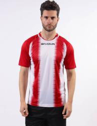 Givova SHIRT STRIPE M/C dressz piros-fehér L