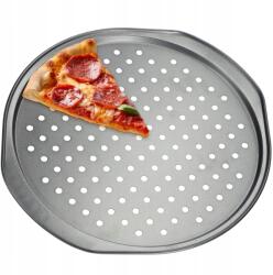 Kadax Tepsi Forma Pizzasütő Tálca Kerek 31 cm Perforált Tepsi (K1824)