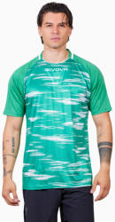 Givova SHIRT PIXEL INTERLOCK dressz zöld-fehér S