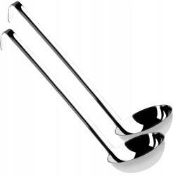 Kadax Merőkanál Leveses Szószos Kanál Váza Acél Szett 2 db-os (K4453)