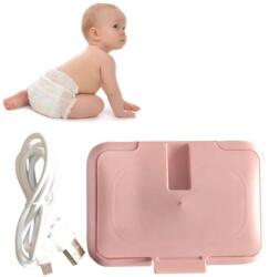  Nedves Törlőkendő Melegítő Baba Doboz Tartály Rózsaszín (10076843)