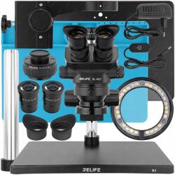 Reball Relife M5T-B3 Sztereoszkópikus Mikroszkóp Led Szervizvilágítás 7x-50x (MIKROSKOP CYFROWY RELIFE M5T-B3 XUSE0000274)