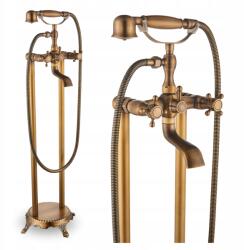 Ari Kádtöltő Csaptelep zuhanyzóval Szabadon álló mozgatható padlókifolyó Arany (Bateria Wannowa Wolnostojąca 0000100)