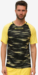 Givova SHIRT PIXEL INTERLOCK dressz fekete-sárga 2XS