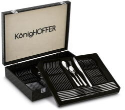 Konighoffer Ezüst evőeszköz szett 12 személyes bőröndben Hailey (5903313449304)