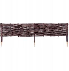 Kadax Kerti Rózsafa Fonott Gyepszegély Kerítés 100x20 cm Magas Kerítés (K5872)