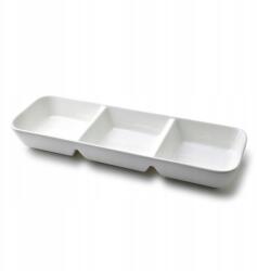 Mondex Fehér háromrészes tál White Nature porcelán (5905771415167)