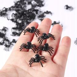  Fekete Pókok Halloween Pókok 50 Db Kis Pókok 2 cm (PAJĄK)