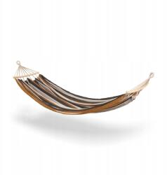 Tadar Kerti függőágy nagy kétoldalas 2 kötéllel és táskával 200 x 150 cm barna (5903313462020)