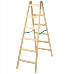 Kadax Háztartási Létra Fa Létra 6 Lépcsős Kétoldalas Festő (K4430_1)