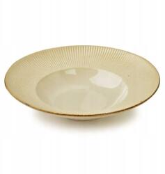 Mondex Paszta tányér stílusos bézs kerámia 30cm (5905771420093)