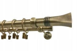 Imperia Deco Fém Függönyrúd 25+19mm MIX, Végválasztékkal, Antik Arany, 200cm, galvanizált (KAR.MET. II /25+19/ 200cm Złoto Antyk MIX)