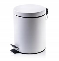 Bathlab Fürdőszobai kosár pedállal fehér fém 3 L (HTWM5209)