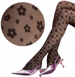 Fiore Mintás harisnya Fiore footloose 30 den fekete black 4-es méret (G6087)