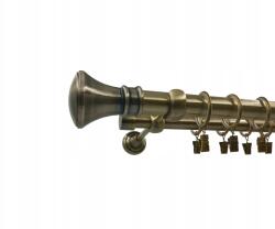 ESTAdeco Függönyrúd Kettős 25+19mm Antik Arany 160cm Monaco (karnisz II fi25+19 Złoto Antyk MONACO)