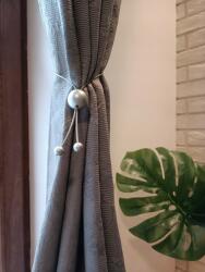 ESTAdeco Karnisze do zasłon z linką i kulką Satyna (klips LINKA z kulką Satyna)