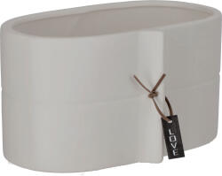 Kadax Kerámia Virágtartó 22 cm Ovális Szürke (K8591)