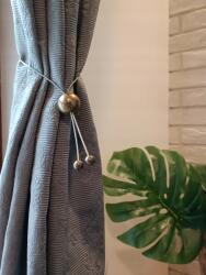 ESTAdeco Zsinór golyóval függönyhöz, arany antik (klips LINKA z kulką Złoto antyk)