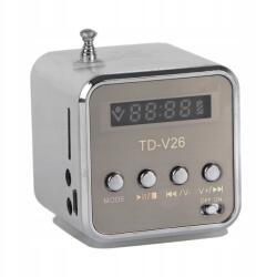  Hordozható Fm Rádió Akkumulátoros Konyhai Led Hangszóró Tf Kártya Ezüst (435633)