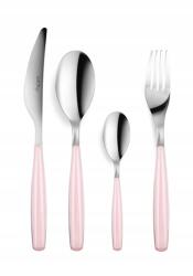Vialli Design Evőeszköz szett 24 db-os rózsaszín antiallergén rozsdamentes acél (4580645619868)