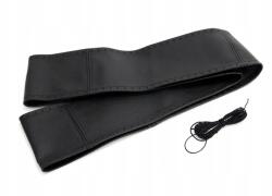 AMiO Bőr fűzős huzat autós kormányra L 41-43cm AMIO-0176