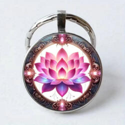 Kincsecske Kollekció Lótuszvirágos kulcstartó