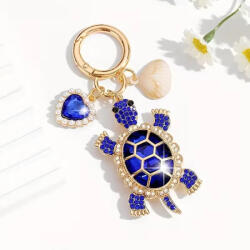 Kincsecske Kollekció Királykék teknősös kulcstartó