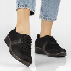 Filippo Női Félcipő Filippo DP028 Fekete Bőr Sport Platform (DP028/23)