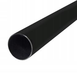 ESTAdeco Fém Rúd Cső függönykarnis rúdhoz, átmérő 25 mm, Fekete Matt, 180 cm, fém cső, pálca (rura fi25mm CZARNY MAT 180cm)