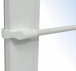 Imperia Deco Irigység Mini Kihúzható Függönykarnis fúrás nélkül állítható 75-125 CM Fehér (MINI KARNISZ 75-125 CM BIAŁY ROZSUWANY)