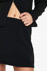 Boohoo Fekete Klasszikus Sima Egyenes Mini Szoknya Gumis Derékkal Boohoo 38