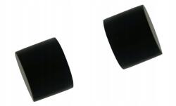 ESTAdeco Függönykarnis végzáró fi 25 mm Luna kupak szett 2 db Fekete Matt (Końcówka LUNA 25mm KPL2 CZARNY MAT)