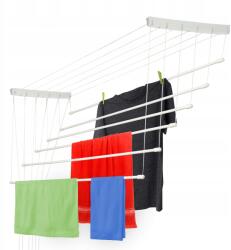 Kadax Mennyezeti Ruhaszárító 6 Rúd Fürdőszoba Erkély 130cm (K5031) Ruhaszárító