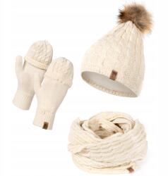 Heyo Női Téli Sapka Pomponnal, Kényelmes Nyakmelegítővel És Kesztyűvel (HZ0009)