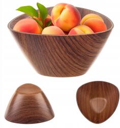 Kadax Saláta Műanyag Tál 16cm Gyümölcssalátákhoz Snack Háromszög Alakú Tál (K10512)