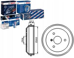 Bosch Fékdob Szett Q 0004329V003 - allegro - 36 425 Ft