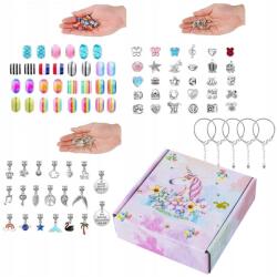 Nobo Kids Készlet Karkötő Készítéshez, Ékszer Gyöngyökkel, Charmokkal, Medálokkal Ajándék (CH-236746)