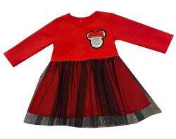 Gamex Mackó mintás ruha piros 68cm (GAMEX/422810/68)