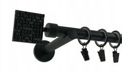 ESTAdeco Függönykarnis Fém 19mm Fekete Modern 160cm Prima (karnisz I Ø19mm Czarny Mat PRIMA)