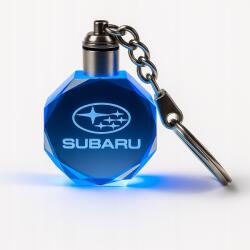 BartPart Stílusos Subaru Led kulcstartó, 7 színben, megvilágított Ajándéknak is tökéletes
