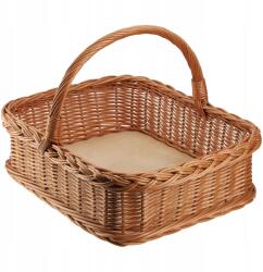 Kadax Fonott Bevásárlókosár Piknik Gyümölcs Tálca Téglalap Alakú Fonott 52cm (K9163)