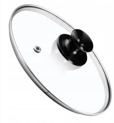 Kadax Üvegfedő 26 cm Serpenyő Fedő Univerzális Hőálló (K7889)