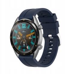 KENA Szilikon Óraszíj Okosórához 22MM 2 Teleszkóp Sötétkék Szín (Huawei Watch GT 3 46mm Active / Elite)