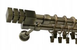 ESTAdeco Dupla Függönykarnis Nordic Arany Antik Ø19+19mm 160cm (karnisz II fi19 Złoto Antyk NORDIC)