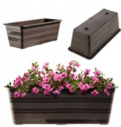 Kadax Erkélyláda 40 cm Virágtartó Erkély Barna (K9032)