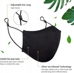  2 db Többhasználatos, 3 Rétegű Védő Szövet Maszk Arcra