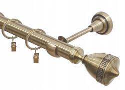 Imperia Deco Függönykarnis Szimpla Fém Arany Csendes Karikák Fi 25 360CM (KAR.MET. I /25/ 360cm Złoto Antyk WERSO)